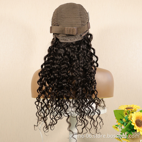 13X4 HD Undetected Transparent Swiss Lace Front Wig Brazilian Water Wave Human Hair Wigs Pre plucked With Baby Hair Annione